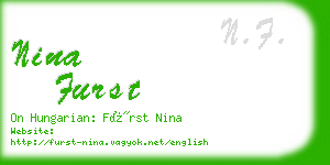 nina furst business card